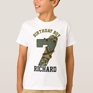 Militär födelsedag Sjunde soldat T Shirt