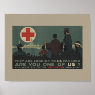 Militär fond för krig för Röda kor för Poster
