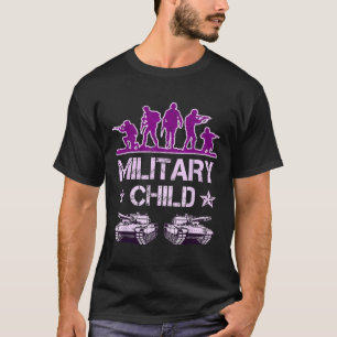 Militär För barn av Lila av barnsoldater T Shirt