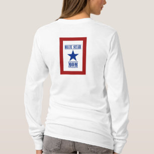 Militär för blåttstjärnamamma t shirt