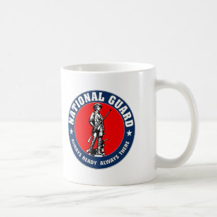 Militär för logotyp för armémedborgarevakt kaffemugg