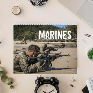 Militär foto-kalender för marinsoldater kalender