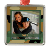 Militär fotominnessakprydnad