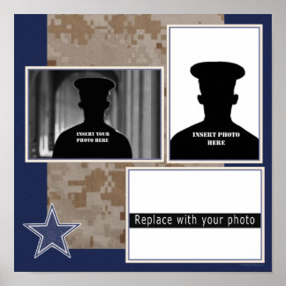 Militär fotosamling poster
