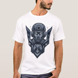 Militär Gamer Emblem T-Shirt