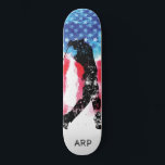 *~* Militär Golf Rött vitt blått Flagga Mini Skateboard Bräda 18,5 Cm<br><div class="desc">* Patriotisk amerikansk Flagga med svart Golfer/Golf silhouette . . Denna utformning är utmärkande för den amerikanska Flagga USA flagga, även känd som Old glory och Stars och stripes. Denna amerikanska vattenfärgsdesign omfattar färg Rött vitt blått i form av stjärnor och strimlade Flagga. * Underbar för den 4 juli i...</div>