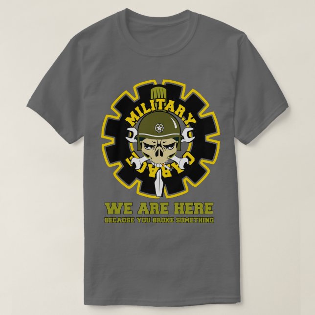 Militär Grage Garage T Shirt (Design framsida)