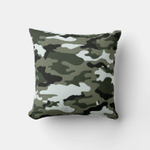 Militär Grön Kamouflage Kastkudde.