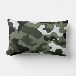 Militär Grönt Camo Lumbar Pillow. Lumbarkudde