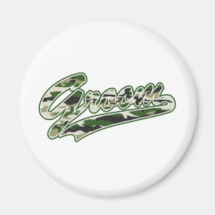 Militär Groom Camouflage Magnet
