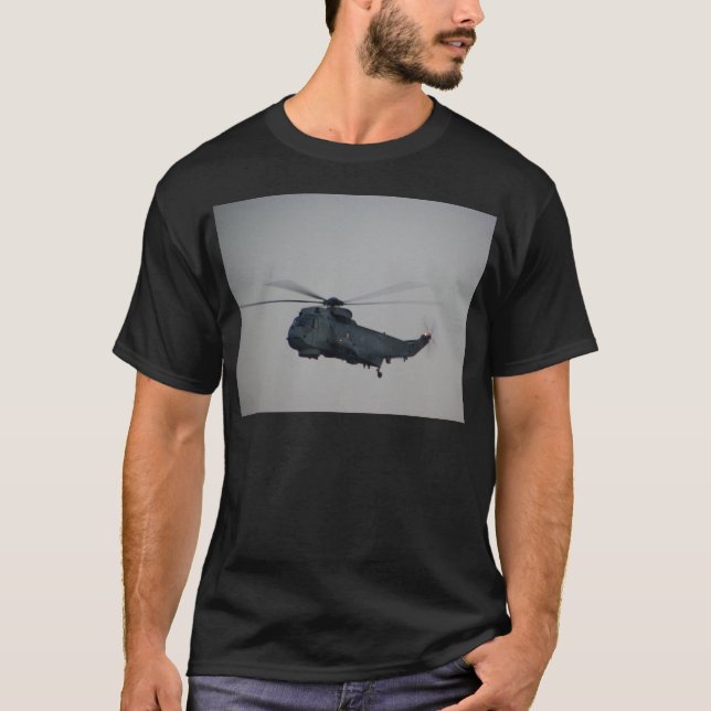 Militär havskunghelikopter tee shirt (Framsida)