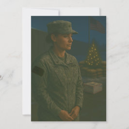 Militär Helgdag som du kommer ihåg julkort