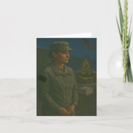 Militär Helgdag som du kommer ihåg julkort Helgkort