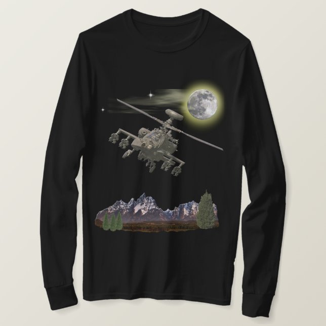 Militär helikopter T-Shirt (Design framsida)