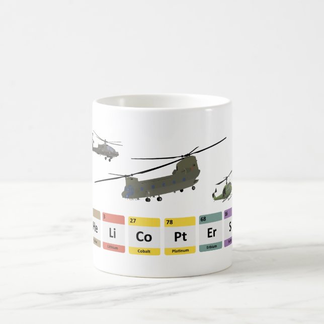 Militär helikopterkemi kaffemugg (Center)