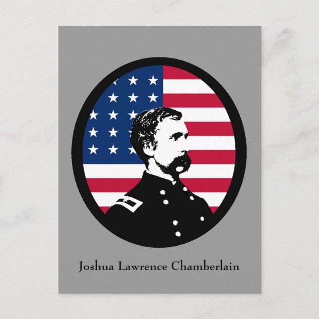 Militär Hero - Joshua L. Chamberlain Vykort (Framsida)