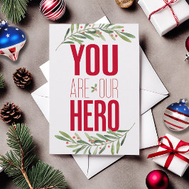 Militär Hero Luft Force-familjen God jul Kort
