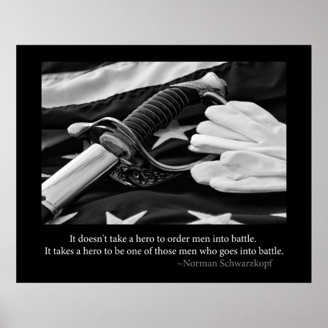 Militär Hero Poster (Framsidan)