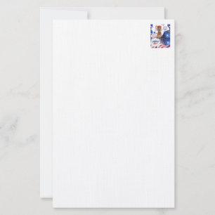 Militär Hero Weimaraner Stationery Brevpapper