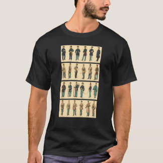 Militär historia om den enhetliga konsthandeln i K T Shirt