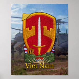 Militär hjälp befaller Vietnam MACV Poster