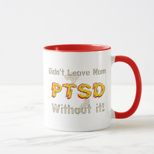 Militär humoristisk PTSD-kaffekopp Mugg (Höger)