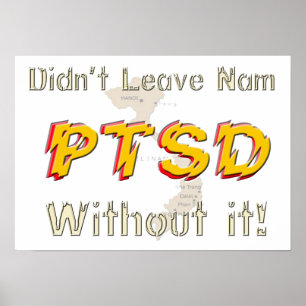 Militär humous PTSD-Poster Poster