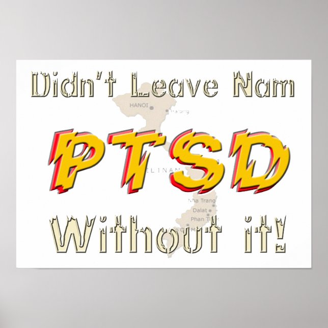 Militär humous PTSD-Poster Poster (Framsidan)