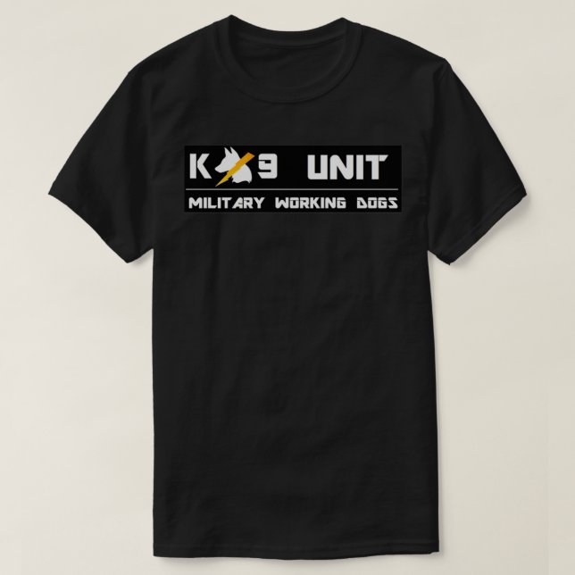 Militär Hund 16 T Shirt (Design framsida)