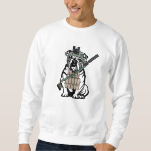 Militär Hund Crewnacke Lång Ärmad Tröja