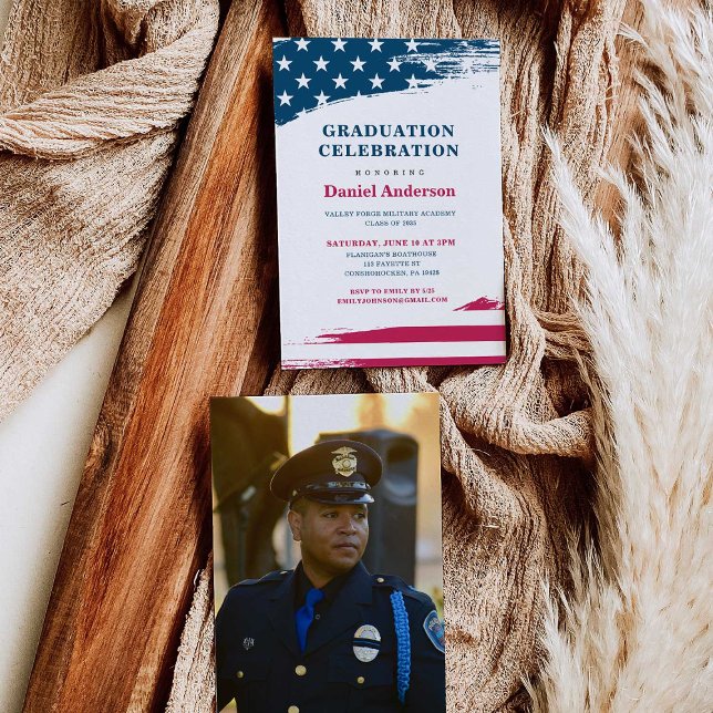 Militär inbjudan till amerikansk Flagga Studentfes (Skapare uppladdad)