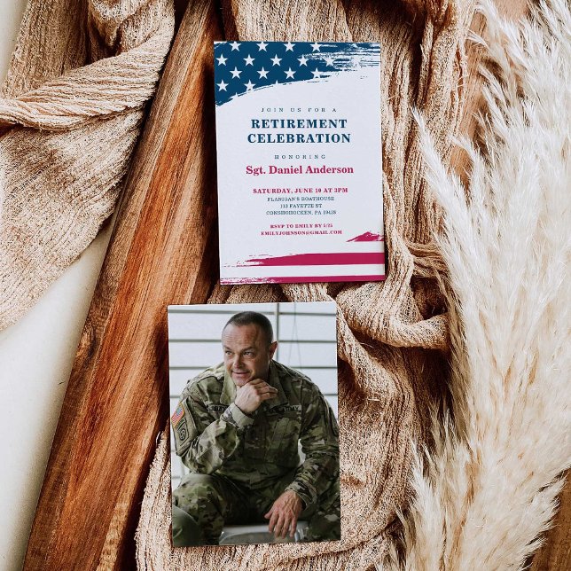 Militär inbjudan till amerikanska Flagga-partiet (Skapare uppladdad)