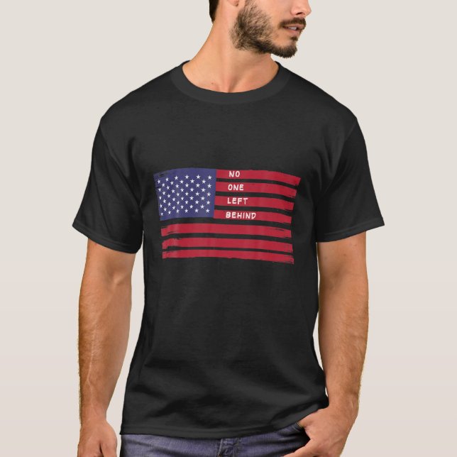 Militär ingen Lämnade bakom T Shirt (Framsida)