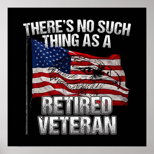 Militär - ingen sådan Sak som pensionerad veteran Poster (Framsidan)