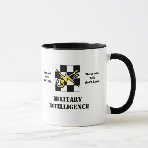Militär intelligens som jag rånar mugg