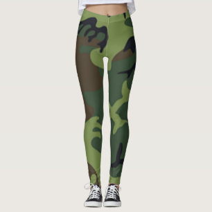 Militär jaga Camo Yogabyxor, roligt Leggings