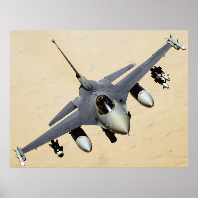 Militär Jet Flygplan Poster (Framsidan)