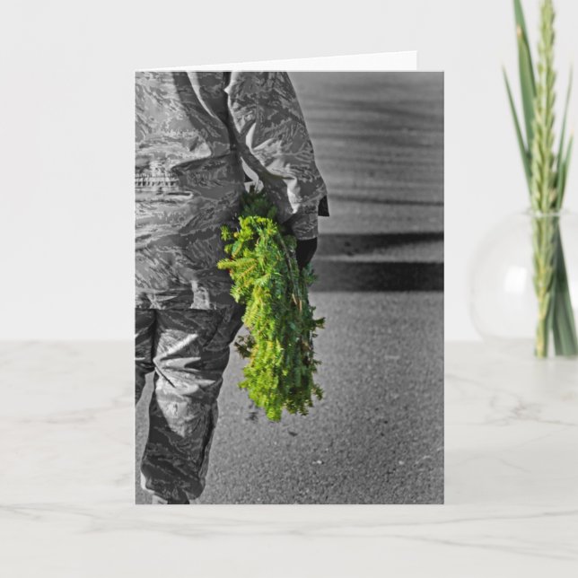 Militär jul helgkort (Framsida)