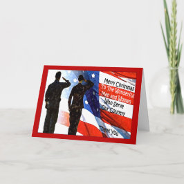 Militär julkort helgkort