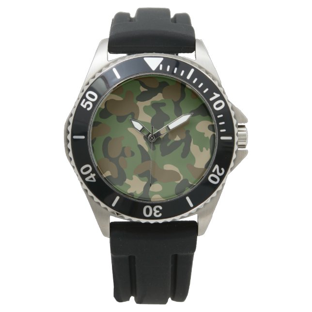Militär kamouflage armbandsur (Framsida)