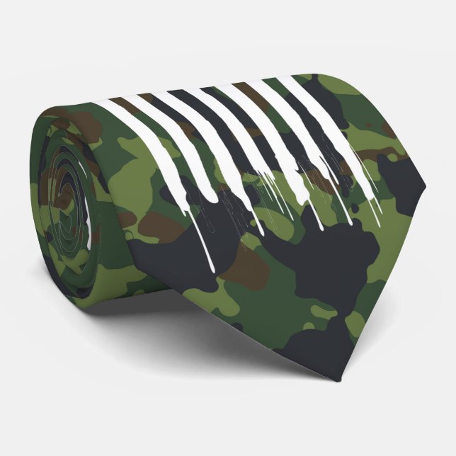 Militär kamouflage Camo White US Flagga Slips (Rullad)