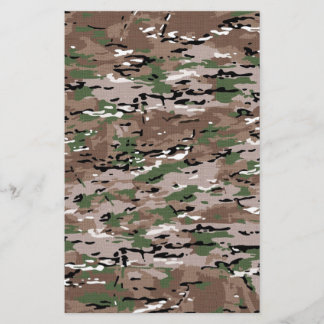 Militär kamouflage Fabric Brevpapper