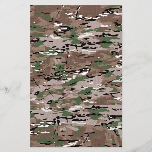 Militär kamouflage Fabric Brevpapper (Framsida)