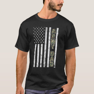 Militär kamouflage Far i armén Pappa Amerikanska F T Shirt