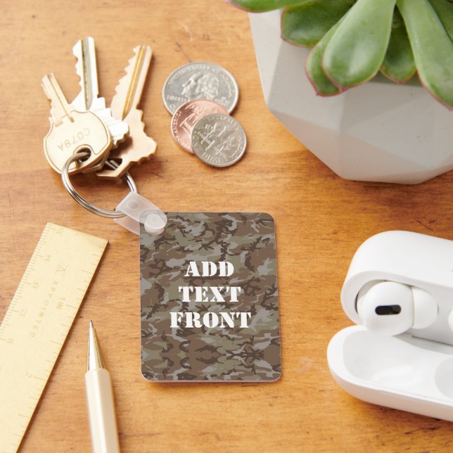 Militär kamouflage för skogsmark nyckelring (Skrivbord)