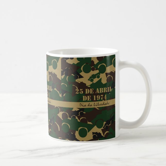 Militär kamouflage fordon mönster kaffemugg (Höger)