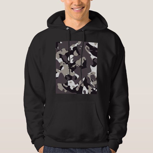Militär kamouflage hoodie (Framsida)