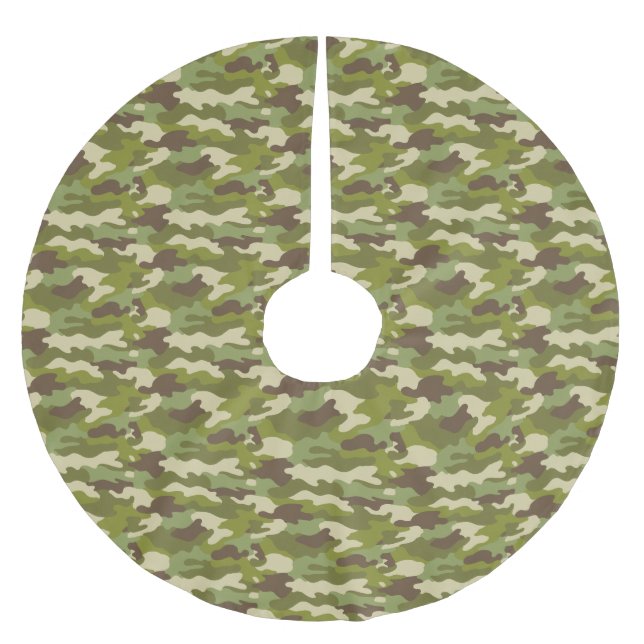 Militär kamouflage julgransmatta borstad polyester (Framsidan)