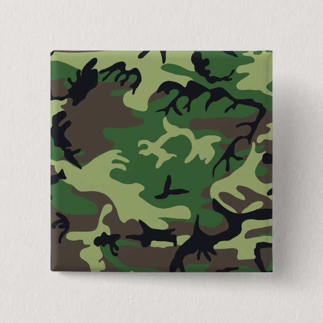 Militär kamouflage knapp (Framsida)