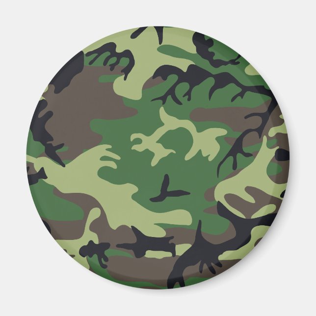 Militär kamouflage magnet (Framsidan)